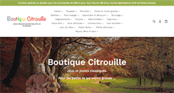 Desktop Screenshot of boutiquecitrouille.com